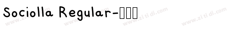 Sociolla Regular字体转换